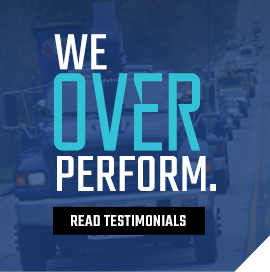 We over perform. Read our testimonials