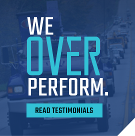 We over perform. Read our testimonials